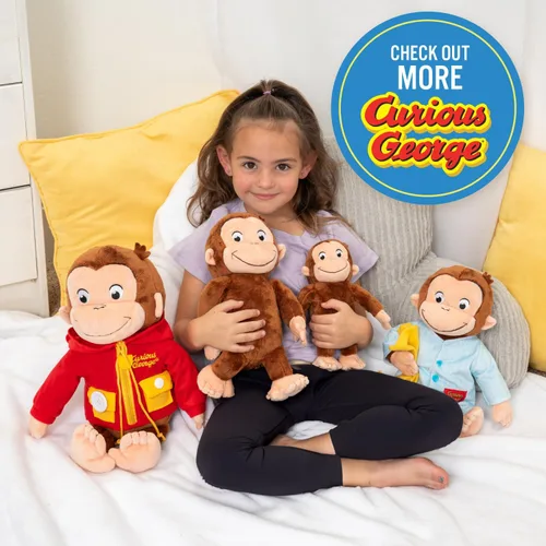 Miniatura 6 de Kids Preferred Curious George Monkey Animales de Peluche Juguetes de Peluche Suaves Más Tiernos Regalos de Peluche Abrazables para Bebés y Niños