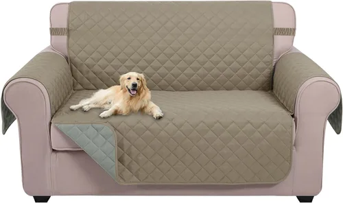 Miniatura 28 de U-NICE HOME Funda de sofá reversible para perros con correas elásticas, resistente al agua, protector de muebles para mascotas, funda de sofá