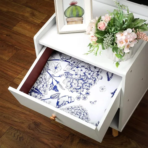 Miniatura 6 de Gersoniel 10 hojas de forros de cajones para aparadores, revestimientos de cajones perfumados, papel perfumado no adhesivo para estantes fragantes