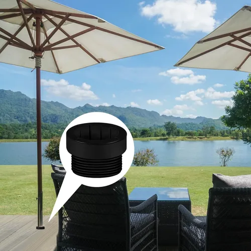 Miniatura 6 de Taiyin 4 piezas de adaptador estabilizador de sombrilla de piscina, fundas de adaptador roscadas para sombrilla de piscina, estabilizador de poste