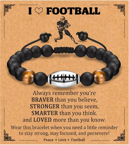 Miniatura 8 de EPIRORA Regalos para adolescentes, pulseras de fútbol, baloncesto, béisbol, fútbol americano, regalos de cumpleaños para hijo, nieto, hermano
