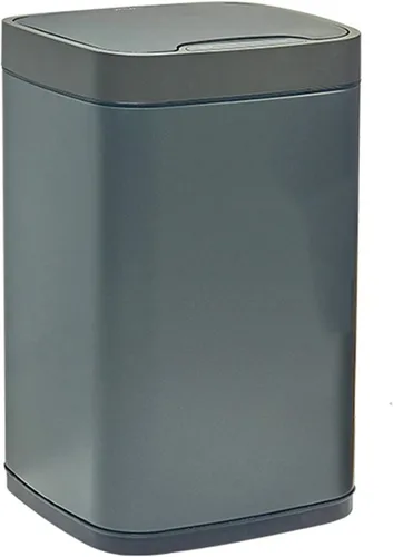 Miniatura 7 de Garbage bin Square Automatic Trash Can with Lid Stainless Steel Smart Induction Trash Can Household Bedroom Living Room Trash Can, 2.3 Gallons/3.1