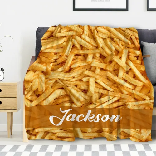 Miniatura 11 de Manta de Chips de Nachos para Otoño Invierno Primavera Todas las Estaciones Cálida Mullida 50x40 pulgadas para Pequeños Microfelpa Ligera Térmica