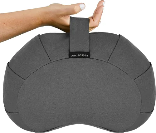 Miniatura 6 de Retrospec Sedona Zafu - Cojín de meditación con relleno de casco de trigo sarraceno, soporte ajustable para equipos de yoga y pilates, funda