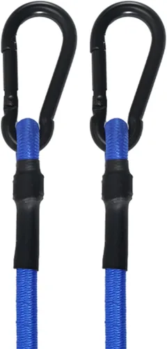 Miniatura 9 de Cuerdas elásticas ajustables de 18 pulgadas con ganchos, ajuste flexible de 6.5 a 18 pulgadas, correas elásticas negras con elasticidad superior