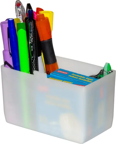 Miniatura 7 de Akro-Mils 30102 - Contenedor de plástico para clasificar piezas pequeñas en estantes (2-3/4 x 5 x 3 pulgadas), color blanco, caja de 24