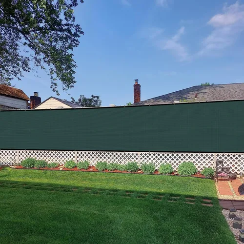 Miniatura 7 de COARBOR Pantalla de Privacidad para Cerca de 4' x 12', Malla de Protección contra Viento Resistente, Cubierta de Red de Sombra para Pared Exterior