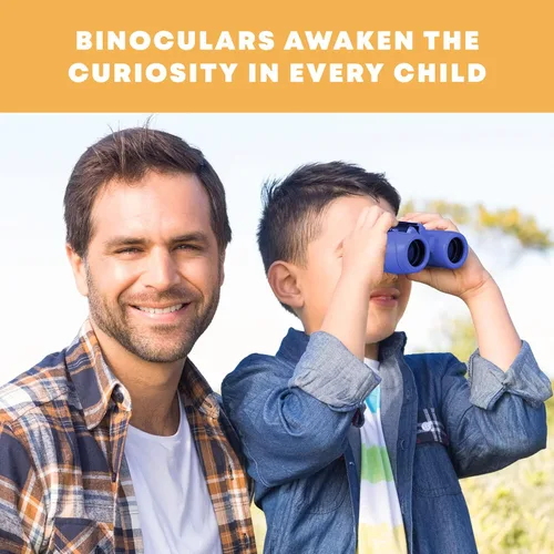 Miniatura 55 de Binoculares para niños – Juguete perfecto para niños pequeños y niñas – Juego extenso que incluye lupa y brújula – Potente aumento 8 x 21 – niños