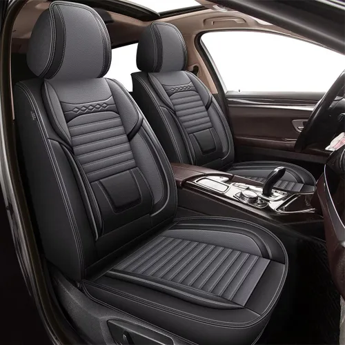 Miniatura 15 de DISUTOGO 2 Front Seat Covers for Hyundai Tucson 2005-2024 2025 2026, Waterproof Faux Leather Car Seat Covers Easy Clean & Compatible Airbag