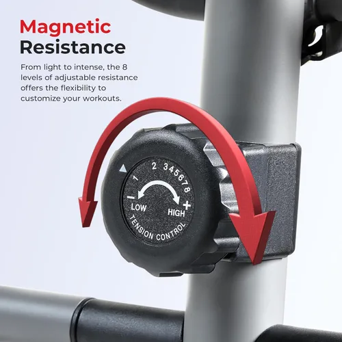 Miniatura 5 de Sunny Health & Fitness Elliptical and Bike Exercise Machine, Ultra Silent Adjustable Resistance Levels Cross Trainer for Home Gym with Pulse Rate