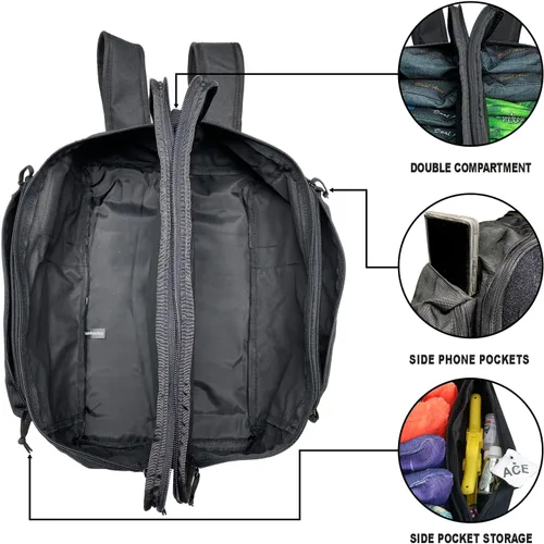 Miniatura 5 de ACE PRO Cornhole Backpack with ACE Patch - Holds Up to Six Cornhole Bag Sets (Up to 24 Bags)