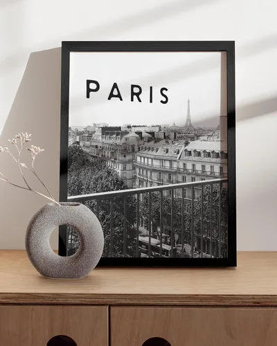 Miniatura 5 de HAUS AND HUES Arte de pared de París en blanco y negro, póster de París, decoración de París para dormitorio, arte de pared de la Torre Eiffel