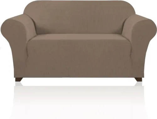 Miniatura 84 de PrinceDeco Funda elástica para sofá de 3 cojines, protector de muebles con parte inferior elástica antideslizante, apta para perros