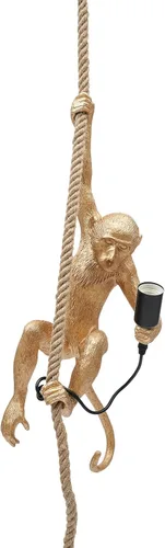 Miniatura 11 de TFCFL Vintage Monkey Pendant Light Chandelier Resin Hemp Rope Industrial Edison Ceiling Pendant Lamp Fixture, E26 Hanging Lamp Fixture for Indoor