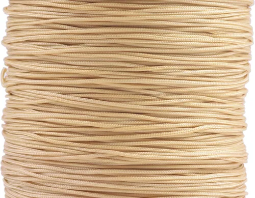 Miniatura 123 de KONMAY 1 rollo de cuerda de nailon para hacer pulseras de 150 yardas, trenzado de nailon Shamballa Macramé/cordón de cuentas de 0.4mm, cordón