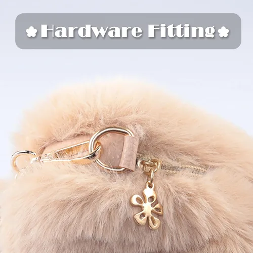 Miniatura 3 de TANOSII Bolso de piel sintética con forma de corazón, bolso de noche esponjoso, bolso cruzado con asa superior para mujeres y niñas