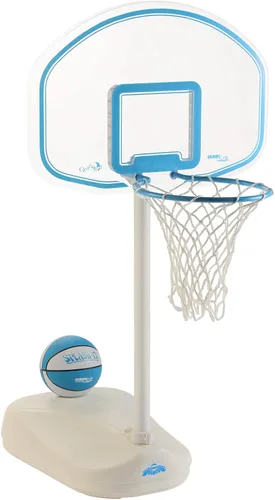 Miniatura 8 de Dunn-Rite Clear Shot Pool Basketball Hoop with Adjustable Stainless Steel Rim, Clear Backboard, Water-Filled Base & Waterproof Basketball