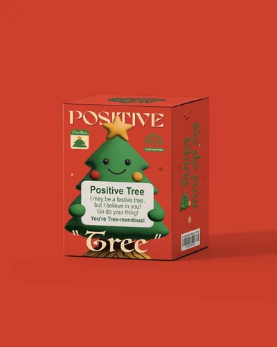 Miniatura 8 de iStatue Mini figura positiva de resina pintada a mano para árbol de Navidad, decoración de escritorio de 5 pulgadas, bonito regalo motivacional