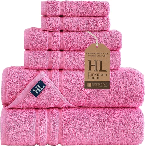 Miniatura 39 de Juego de 6 toallas de baño negras para baño, algodón turco original, suave, absorbente y de primera calidad, 2 toallas de baño, 2 manos y 2 toallas