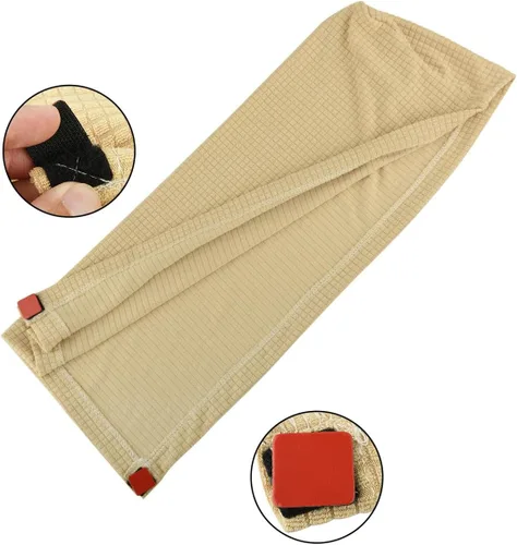 Miniatura 3 de CM Funda antideslizante para reposabrazos de sofá, funda elástica antipolvo para sofá, sillón reclinable, protector de sofá, un par (caqui)