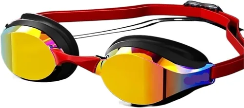 Miniatura 7 de Gafas de natación profesionales unisex para competir con lentes HD y gafas de natación antivaho para adultos Light Brown