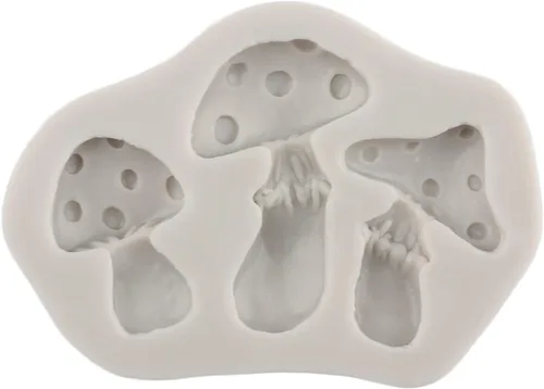 Miniatura 6 de Sijiangmold Moldes de silicona 3D para fondant de hongos, molde de chocolate para decoración de pasteles, chocolate, caramelo, polímero, arcilla