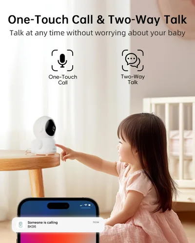 Miniatura 8 de ZUMIMALL Cámaras 5MP 5G para seguridad en el hogar al aire libre, monitor de bebé WiFi 5G/2.4G con cámara y audio, cámara de seguridad de grabación