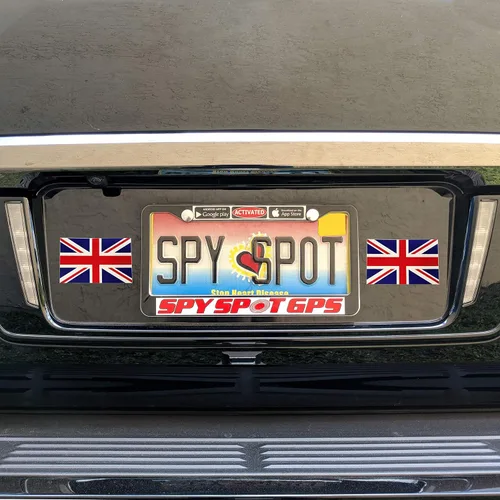 Miniatura 4 de Spy Spot Calcomanías de la bandera del Reino Unido, paquete de 4 (4 x 2.5 pulgadas), calcomanías de vinilo Union Jack para ventanas, parachoques