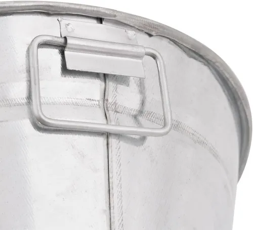Miniatura 3 de American Metalcraft MTUB63 Tina galvanizada natural con mango lateral - 27 oz, 6 pulgadas