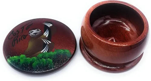 Miniatura 21 de Joyero de madera - Decoración pintada a mano - Juego de 1 joyero auténtico de la selva tropical costarricense - Artesanal - Estuche