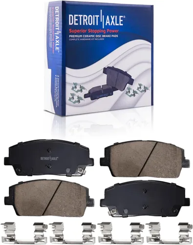Miniatura 11 de Detroit Axle - Kit de freno trasero para Toyota Tacoma 2005-2019 de 6 orejetas, tambores de freno de disco, zapatas de freno semi-metálicas