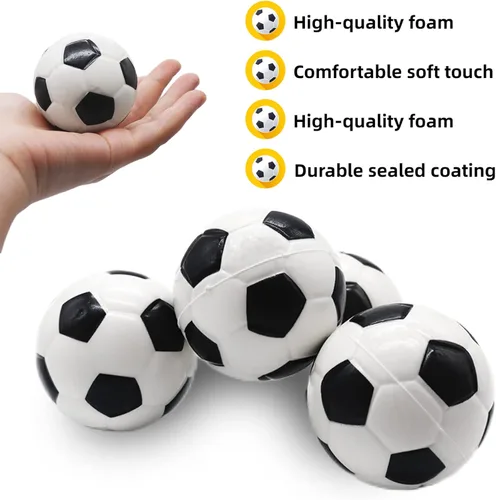 Miniatura 3 de 24 mini pelotas deportivas de espuma, fútbol de estrés exprimibles de 2.5 pulgadas, bolas de alivio del estrés para aliviar el estrés, alivio