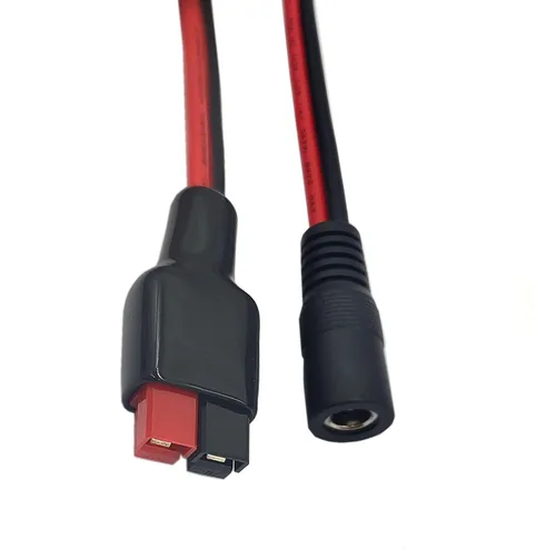 Miniatura 2 de Cable de extensión de enchufe de alimentación de 14 AWG CC de 0.217 in x 0.083 in para batería de reserva del generador y panel solar plegable