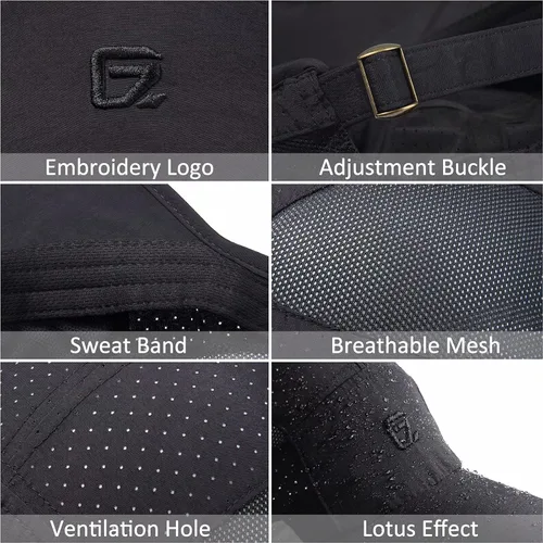 Miniatura 5 de GADIEMKENSD Gorra deportiva transpirable reflectante sin estructurar para hombres y mujeres