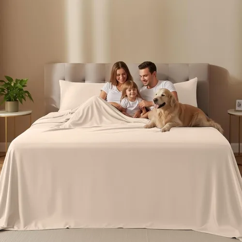 Miniatura 2 de Juego de sábanas King de Utopia Bedding – Juego de 4 sábanas para cama King, microfibra suave y transpirable, incluye 1 sábana bajera, 1 sábana Beige