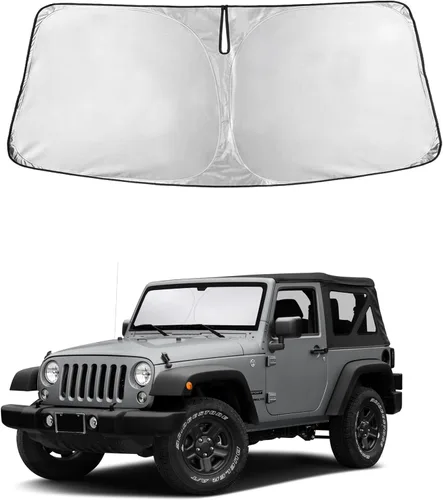 Miniatura 231 de Econour Parasol para parabrisas compatible con Honda Civic 2016-2021, protector de parasol plegable para ventana, bloquea los rayos UV y mantiene tu