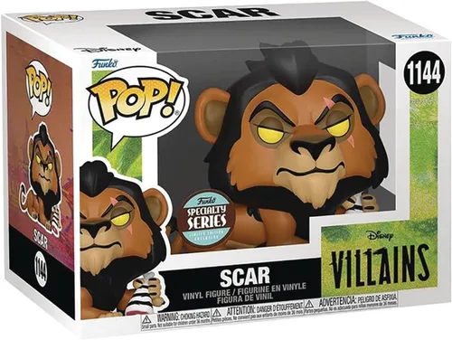 Miniatura 3 de POP Disney Villains: The Lion King - Figura de vinilo Funko de la serie especial de cicatrices con carne
