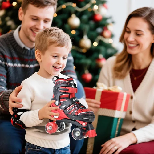 Miniatura 6 de SULIFEEL - Patines ajustables para niños para niños de 3-5, 5-8, 6-12 años con ruedas iluminadas ajustables de 4 tamaños, el mejor regalo para niños