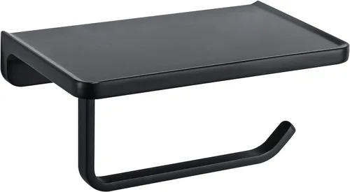 Miniatura 8 de TRUSTMI Soporte de papel higiénico con estante para teléfono, accesorios de baño, dispensador de rollo de pañuelos, almacenamiento, montaje en Oro