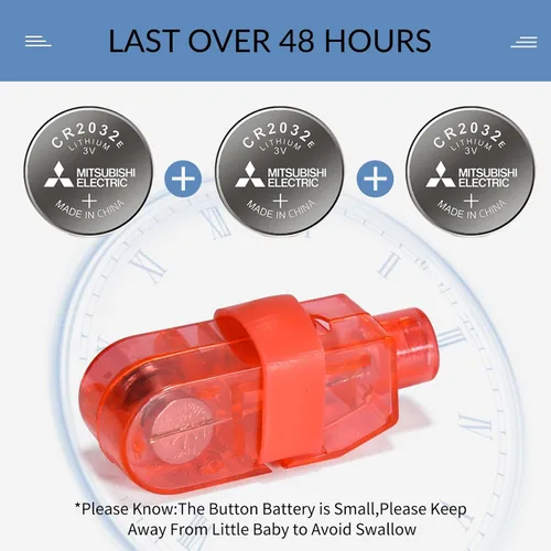 Miniatura 3 de CALIFORNIA CADE ELECTRONIC Luces de dedo, 100 piezas en 7 colores, linternas de dedo para niños y adultos, luces de dedo que brillan