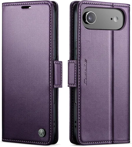 Miniatura 54 de QLTYPRI Funda tipo cartera para iPhone 7/8/SE 2020/SE 2022 5G, funda magnética de piel sintética de alta calidad con bloqueo RFID, ranuras