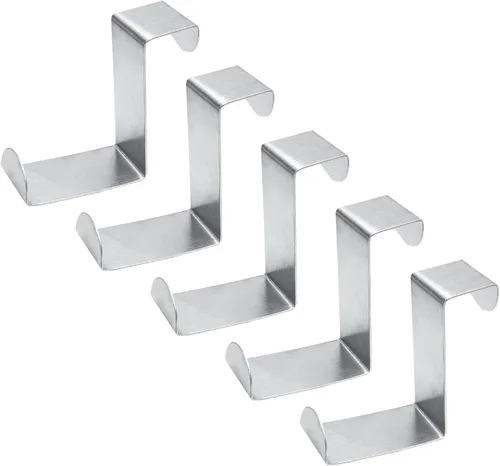 Miniatura 9 de 5 ganchos para colgar sobre la puerta, ganchos para colgar en forma de Z, doble cabeza que se adapta a anchos de puerta de 2 y 1 pulgada, gancho