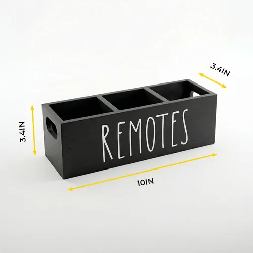 Miniatura 7 de Soporte para control remoto, organizador de almacenamiento remoto de granja, caja de controlador de TV de noche, bandeja organizadora de medios