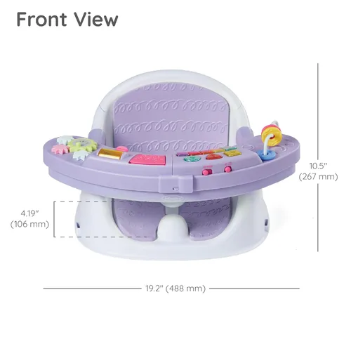 Miniatura 7 de Infantino Asiento y elevador de descubrimiento 3 en 1, con música y luces, asiento elevador para niños pequeños para mesa de comedor o silla