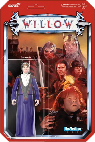Super7 Willow Bavmorda - Figura de acción de sauce de 3.75 pulgadas con accesorio, coleccionables de películas clásicas y juguetes retro