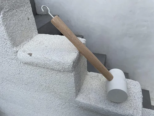 Miniatura 7 de Sandbaggy Mazo de goma 20 onzas de grado industrial Para aplicaciones como construcción y paisajismo Hecho de roble sólido Cómodo para uso