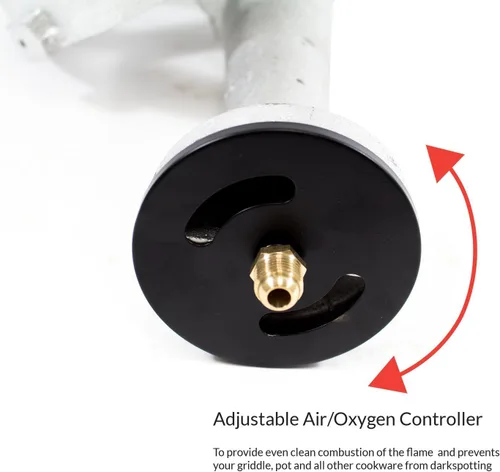 Miniatura 4 de GasOne - Quemador de propano Banjo de alta presión de 10 pulgadas con cabezal de quemador resistente con regulador de 0-20 PSI y manguera