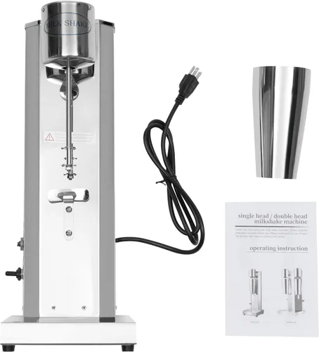 Miniatura 9 de Mezclador eléctrico comercial de la bebida del batido de la máquina de la sacudida 180W licuadora del helado de la leche del batido 650ML