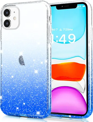 Miniatura 9 de JJGoo - Funda protectora para iPhone 11 (2019), con purpurina brillante, anti-arañazos, a prueba de golpes, flexible, y delgada para mujeres y niñas