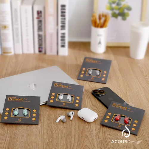 Miniatura 6 de ACOUS Design Purest Pro - Fundas de silicona antideslizantes para audífonos deportivos de repuesto para mejorar la calidad de sonido, compatible